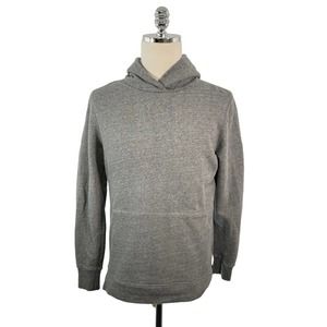 John Elliott Men's 2 Medium Gray Side Zip Pullover Villain Hoodie Sweatshirt